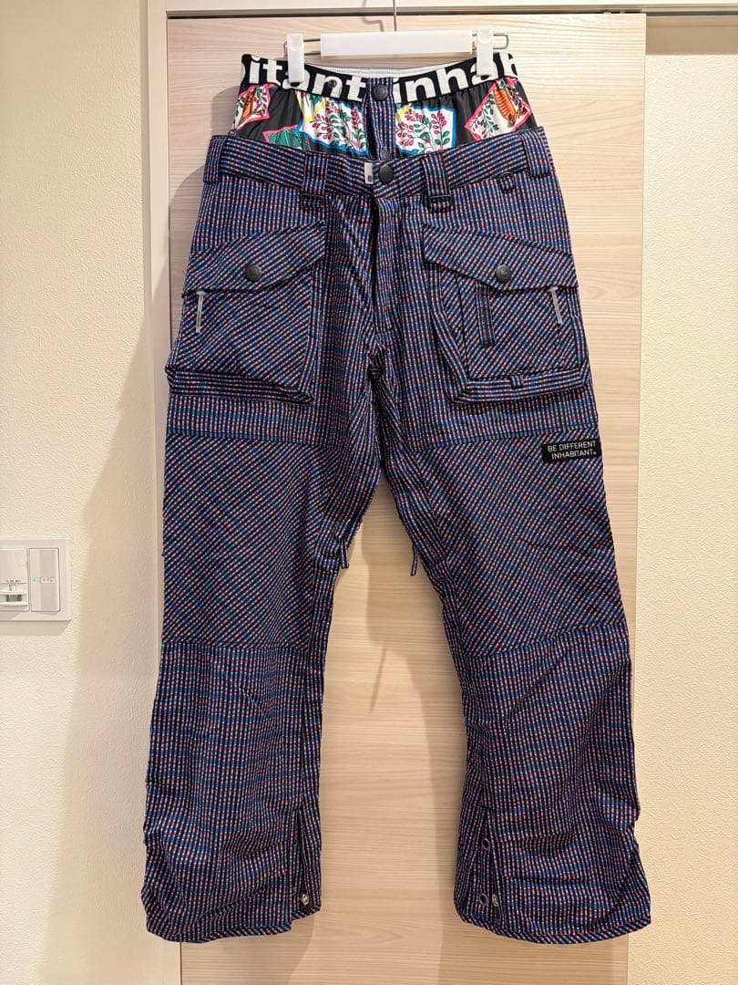INHABITANT インハビタント スノーボードウェア パンツ チェック柄