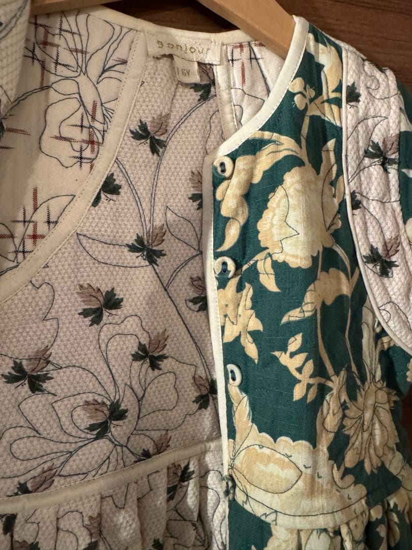 bonjour diary キルティングワンピース　6y