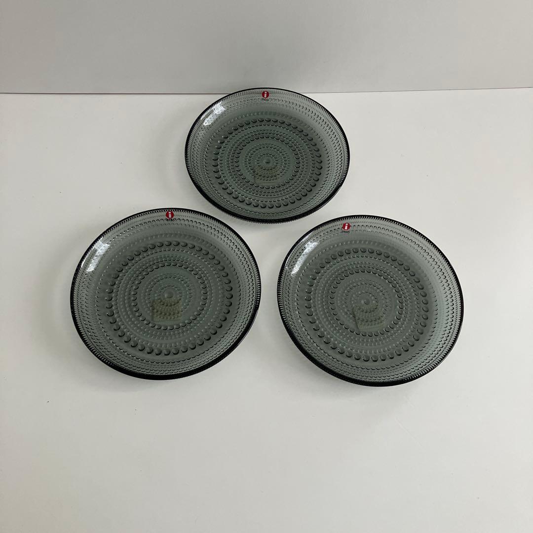 新品廃盤　イッタラ　カステヘルミ17cm３枚　グレー