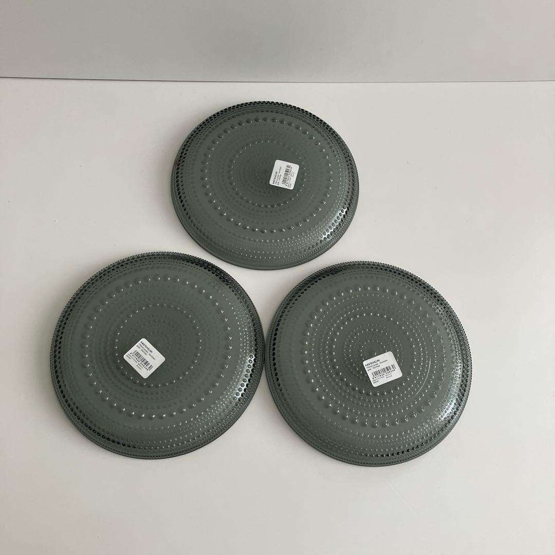 新品廃盤　イッタラ　カステヘルミ17cm３枚　グレー