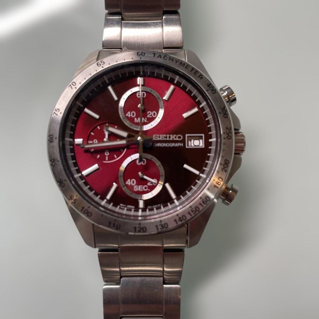 P*a様 SEIKO『スピリット クロノグラフ 8T67-00C0 ブラウン文字