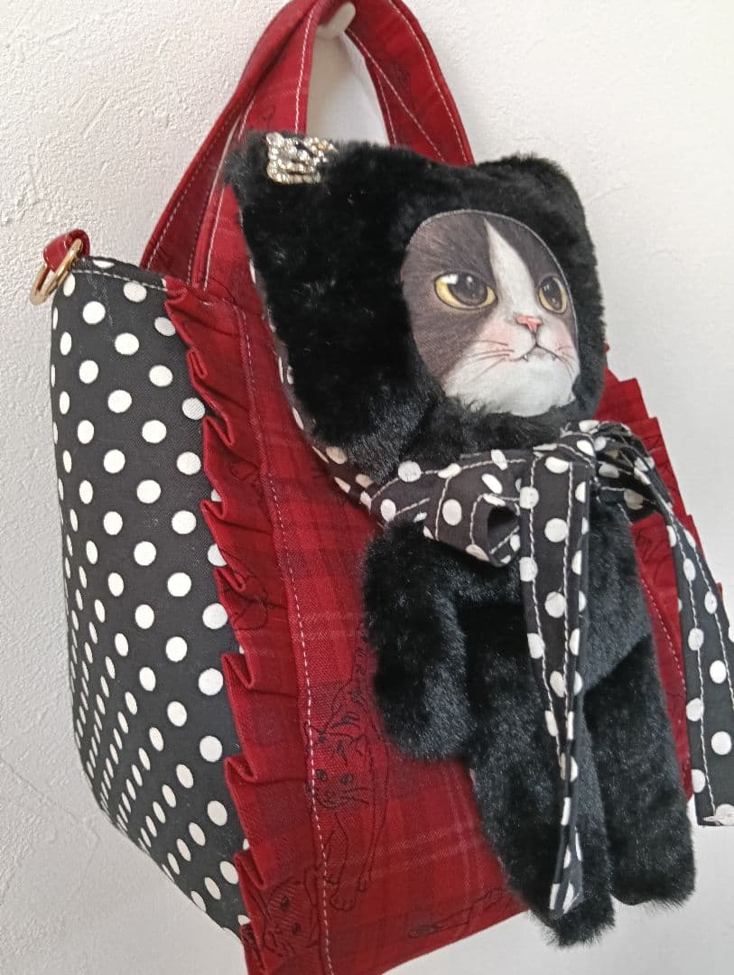 テ*ん様 ぬいぐるみ付きフリルトートバッグ コヤンイサムチョンジョーズくん