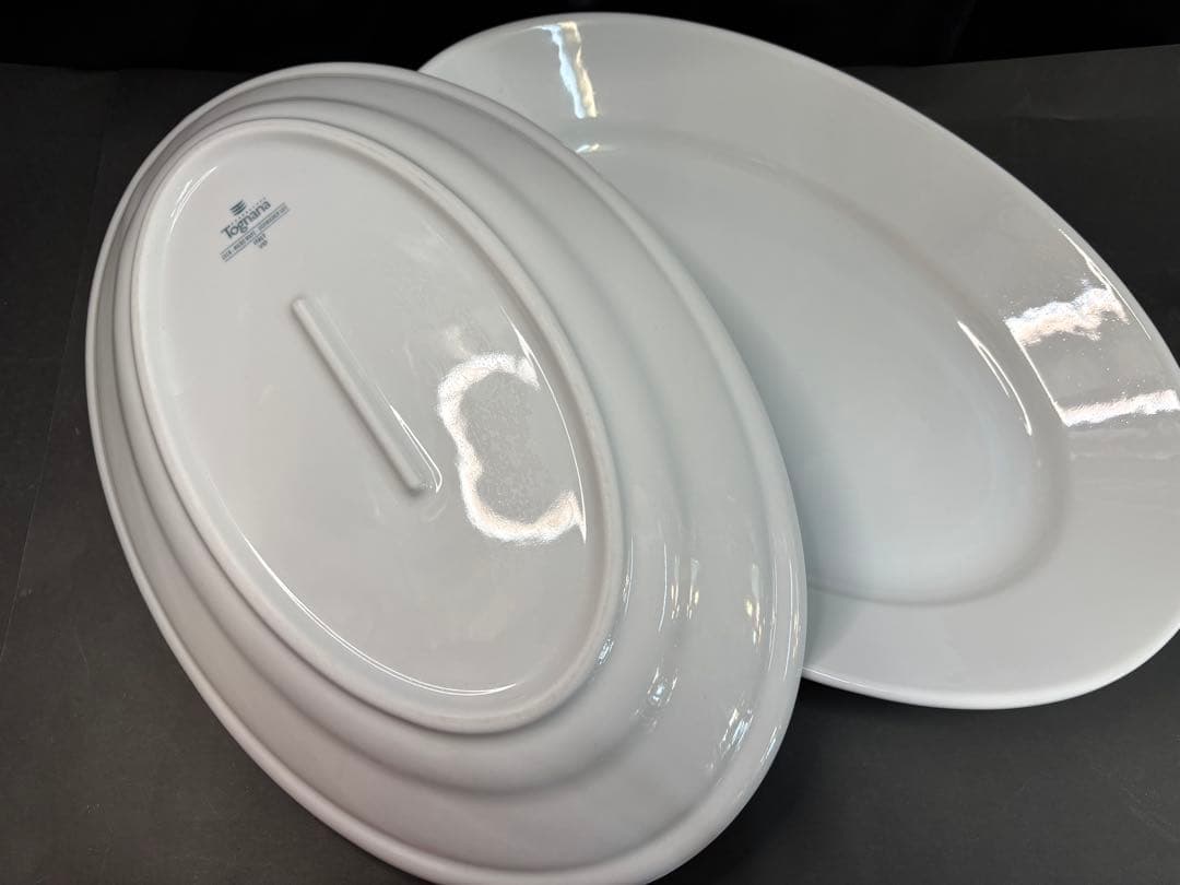 Tognanaトニャーナ 38㎝オーバルプレート 2枚 16㎝小皿6枚 セット