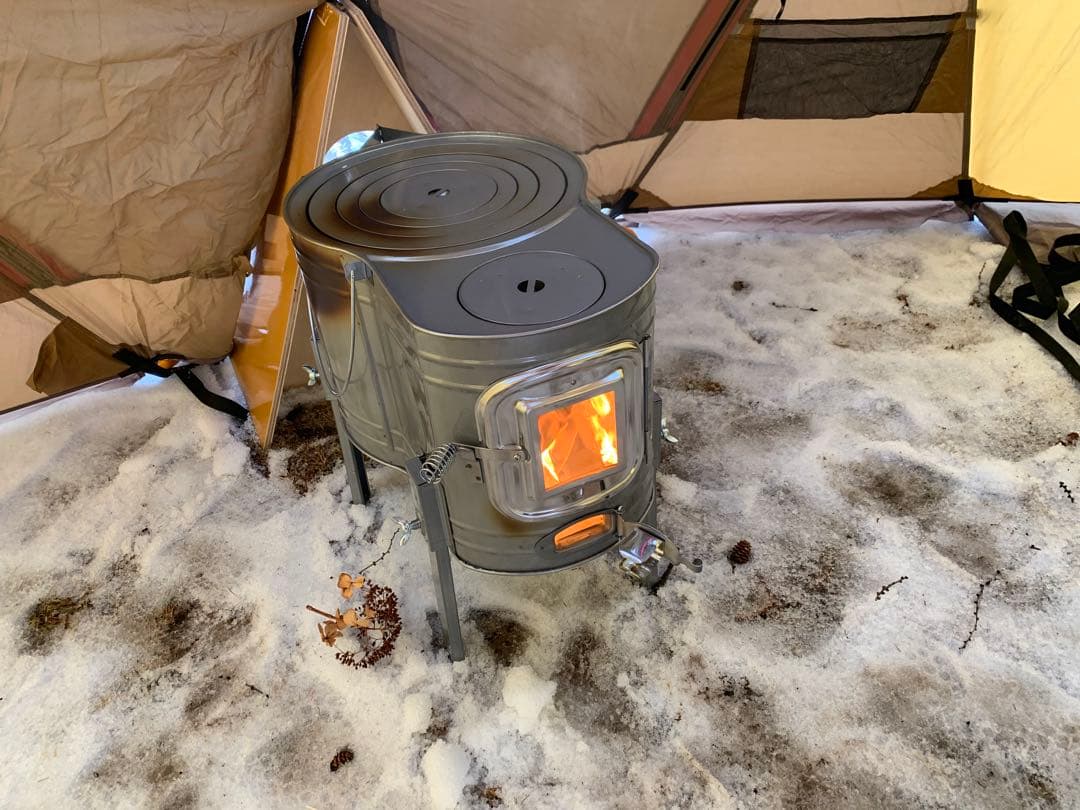 本間製作所　薪ストーブ APS-52 セット+追加部材＋幕避け等