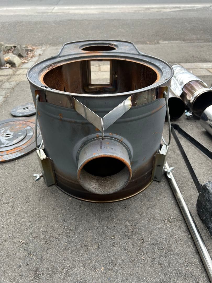 本間製作所　薪ストーブ APS-52 セット+追加部材＋幕避け等