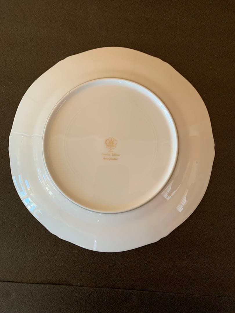 希少品　大倉陶園　花園　プレミアムブルー　ミート皿　6枚セット