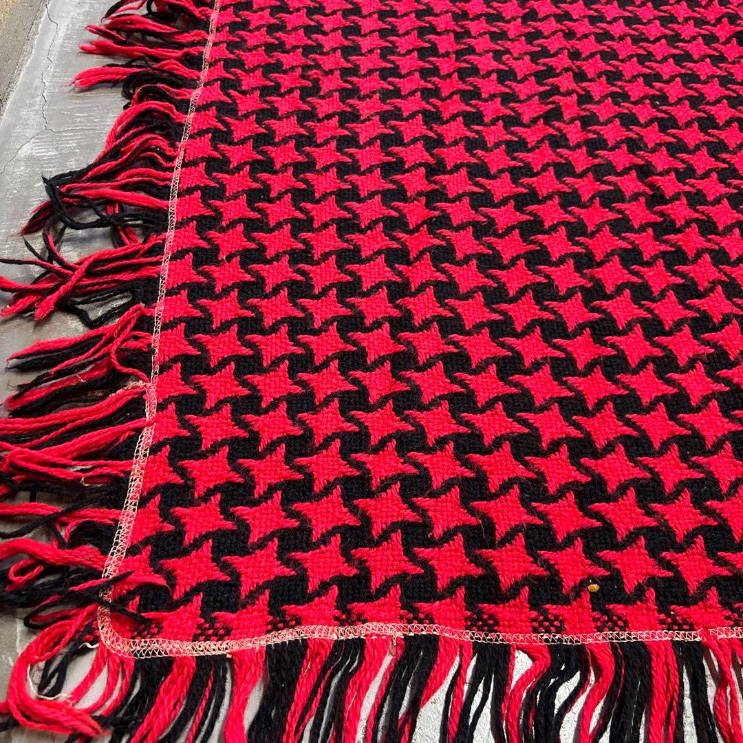 80s 昭和レトロ　アンティーク　アクリル　こたつ上掛　170×170