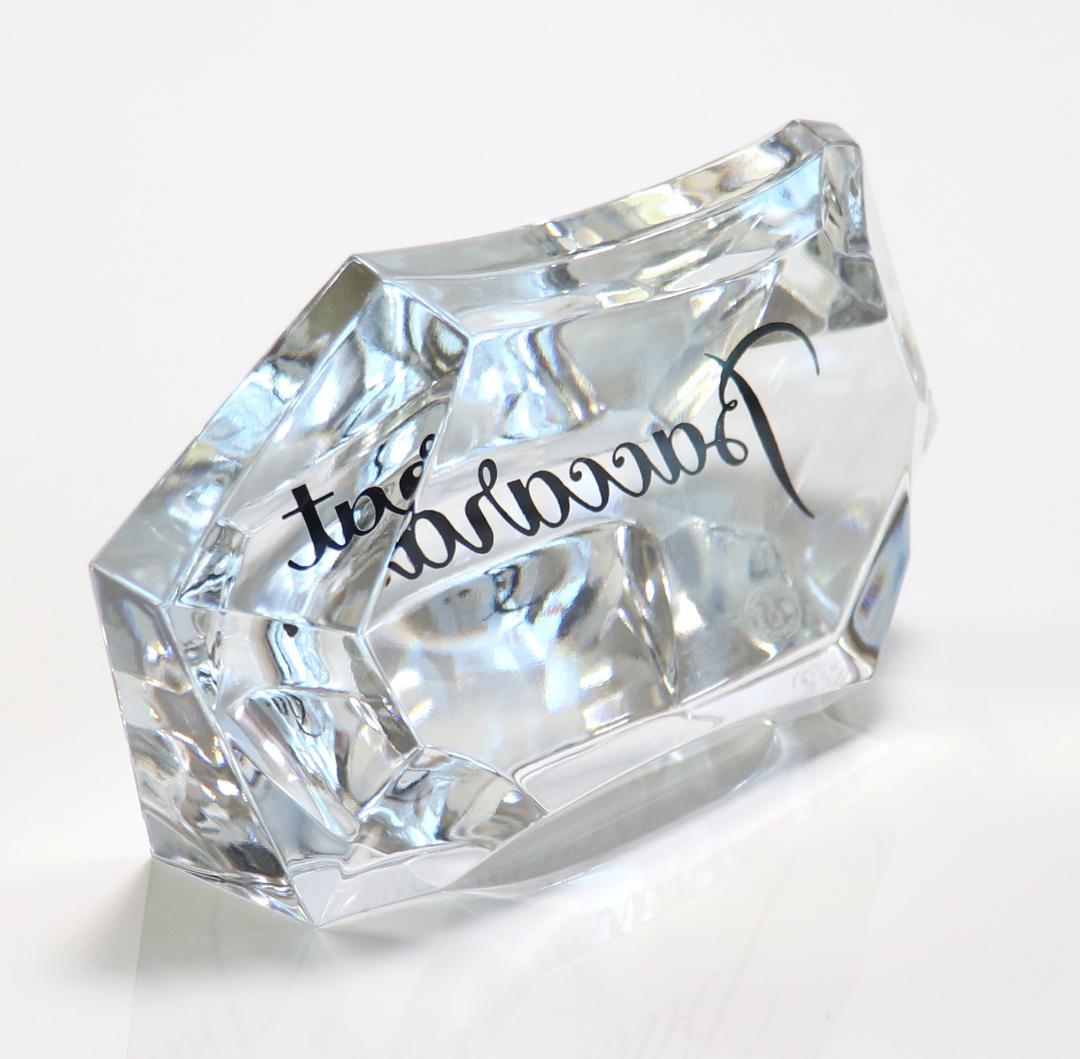 バカラ ロゴ プロモーションオブジェ 非売品 多面体カット ディスプレイスタンド