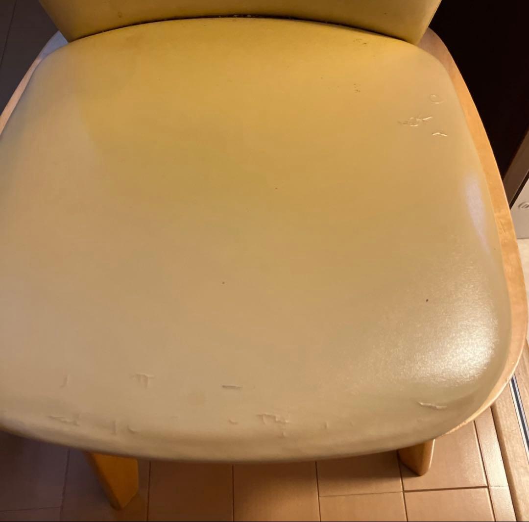 回転椅子　東洋家具　2脚セットTOYO FURNITURE 黄色　アンティーク