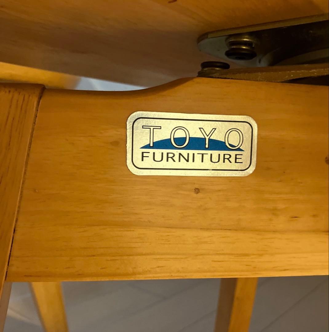 回転椅子　東洋家具　2脚セットTOYO FURNITURE 黄色　アンティーク