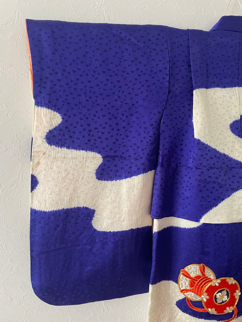 七五三　三歳　難あり　三歳　お着物セット　作り帯コーデ