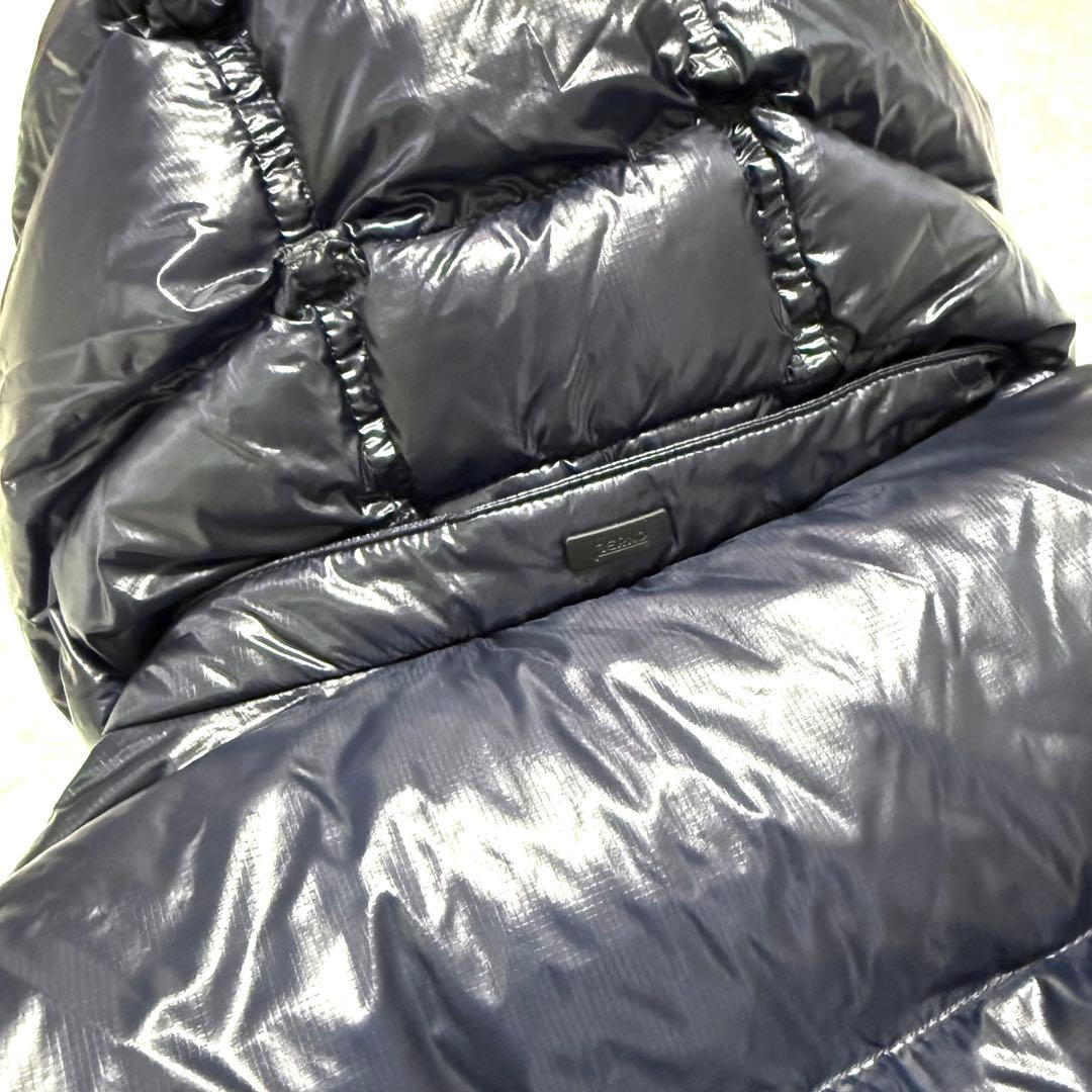 超軽量 HERNO ヘルノ 7DENIER ダウンジャケット ネイビー　44
