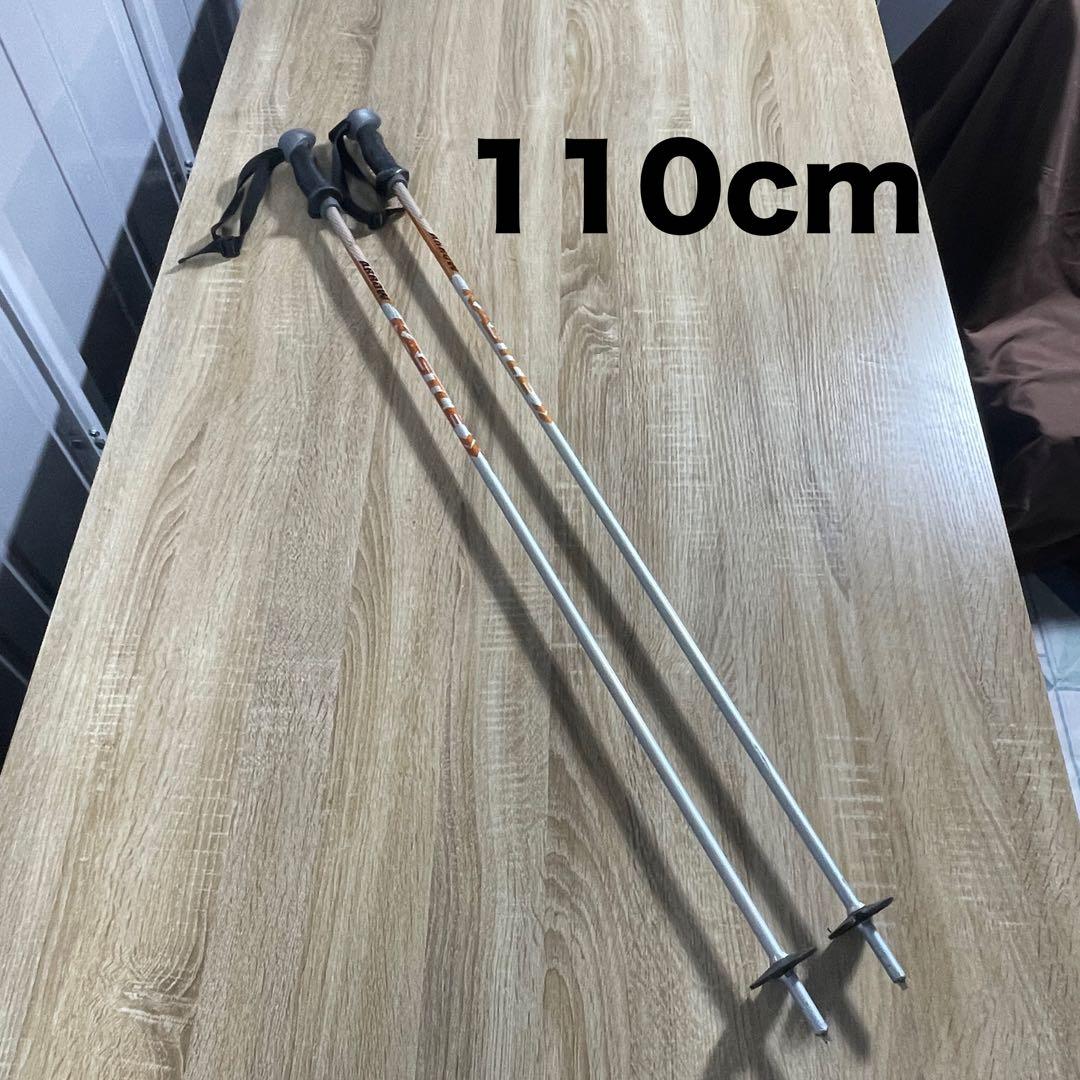 ATOMIC152cm ROSSIGNOL24.5cmストック付きスキーセット