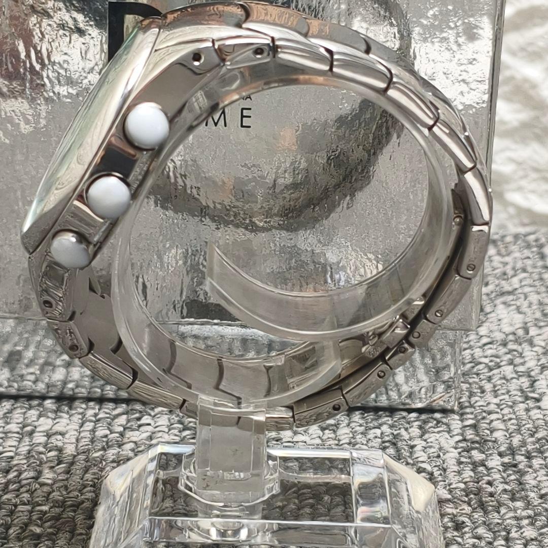 ♥️ 動作品 D&G クロノグラフ 時計 シルバー SANDPIPER ホワイト