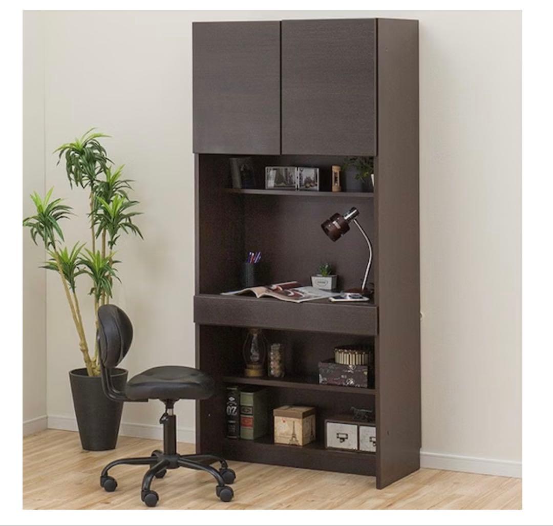 ニトリ　壁面ユニットデスク(ウォーレン 80 DBR)