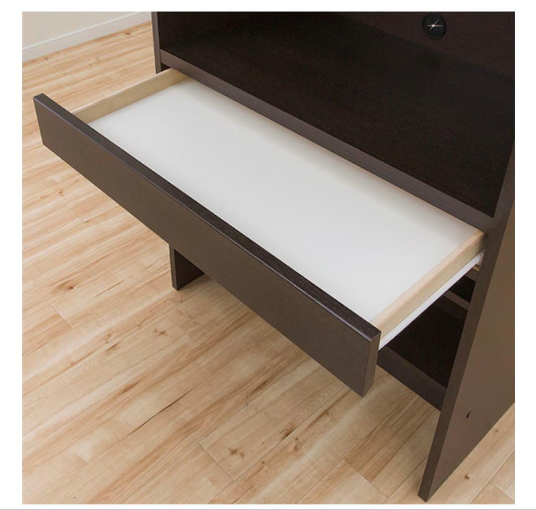 ニトリ　壁面ユニットデスク(ウォーレン 80 DBR)