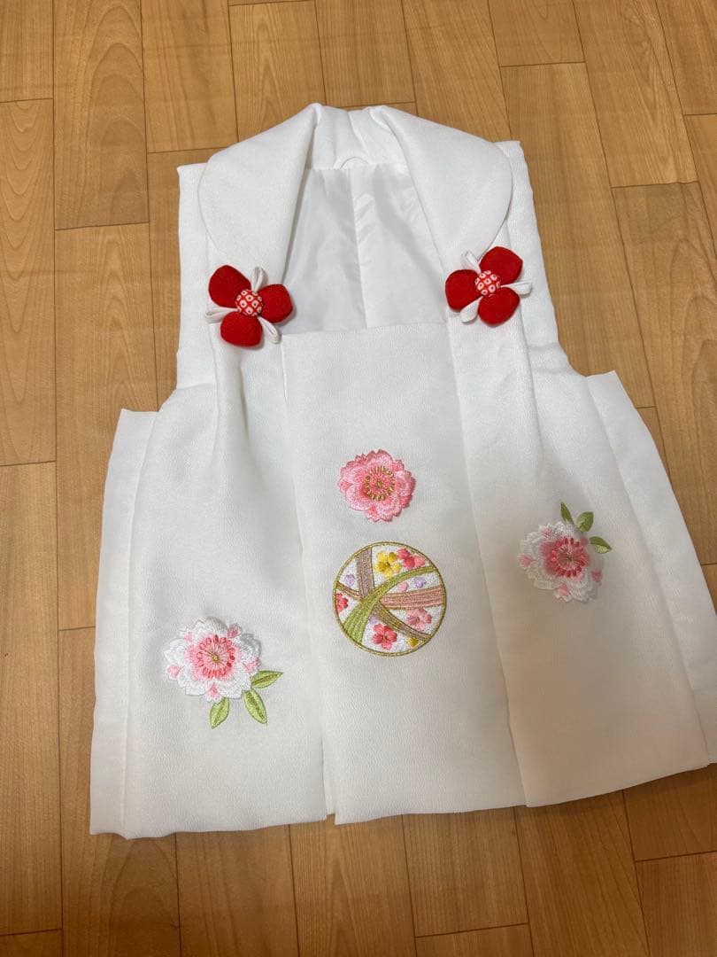 七五三 着物セット 赤色 花柄