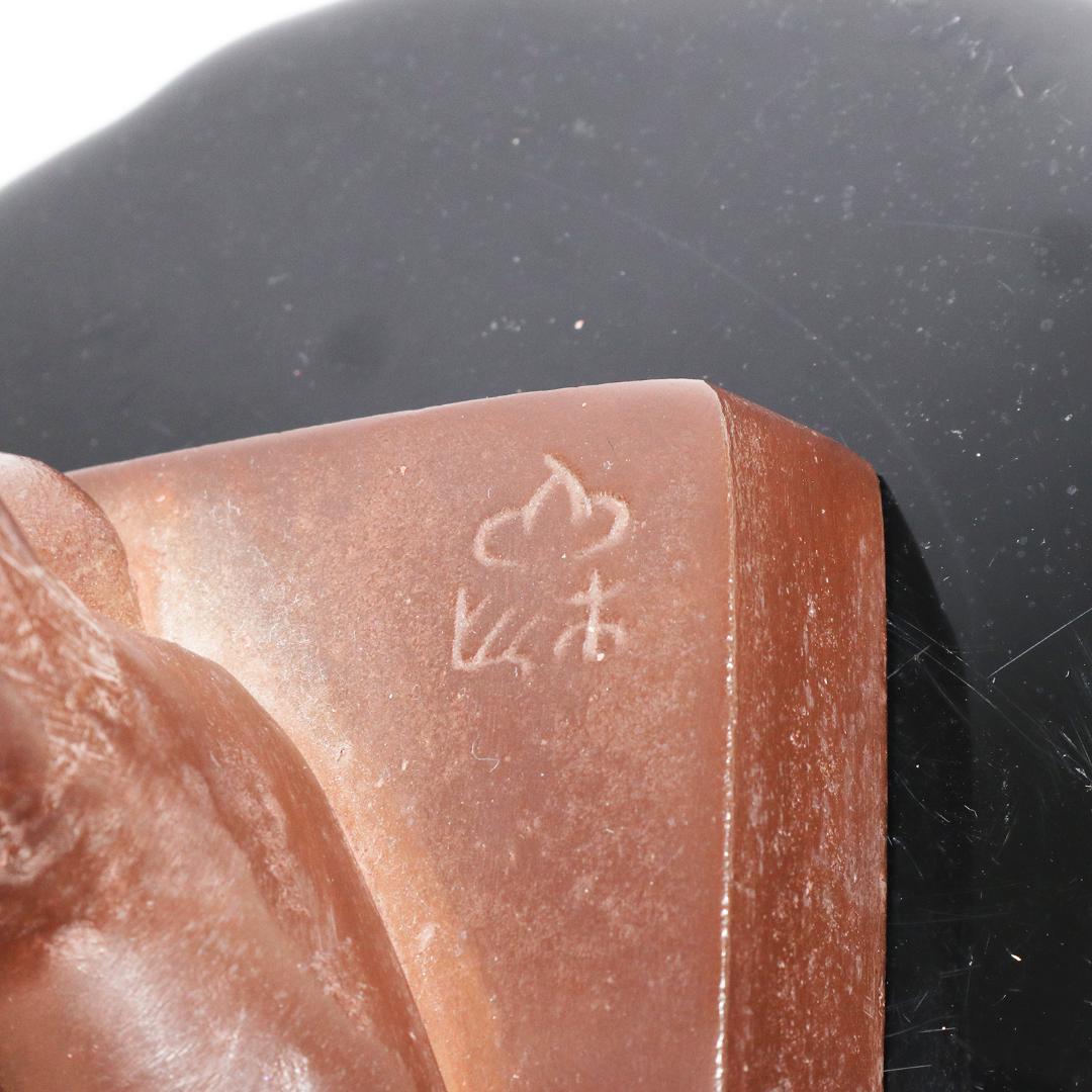 真作　三枝惣太郎　裸婦像　鉄製　ブロンズ像　在銘