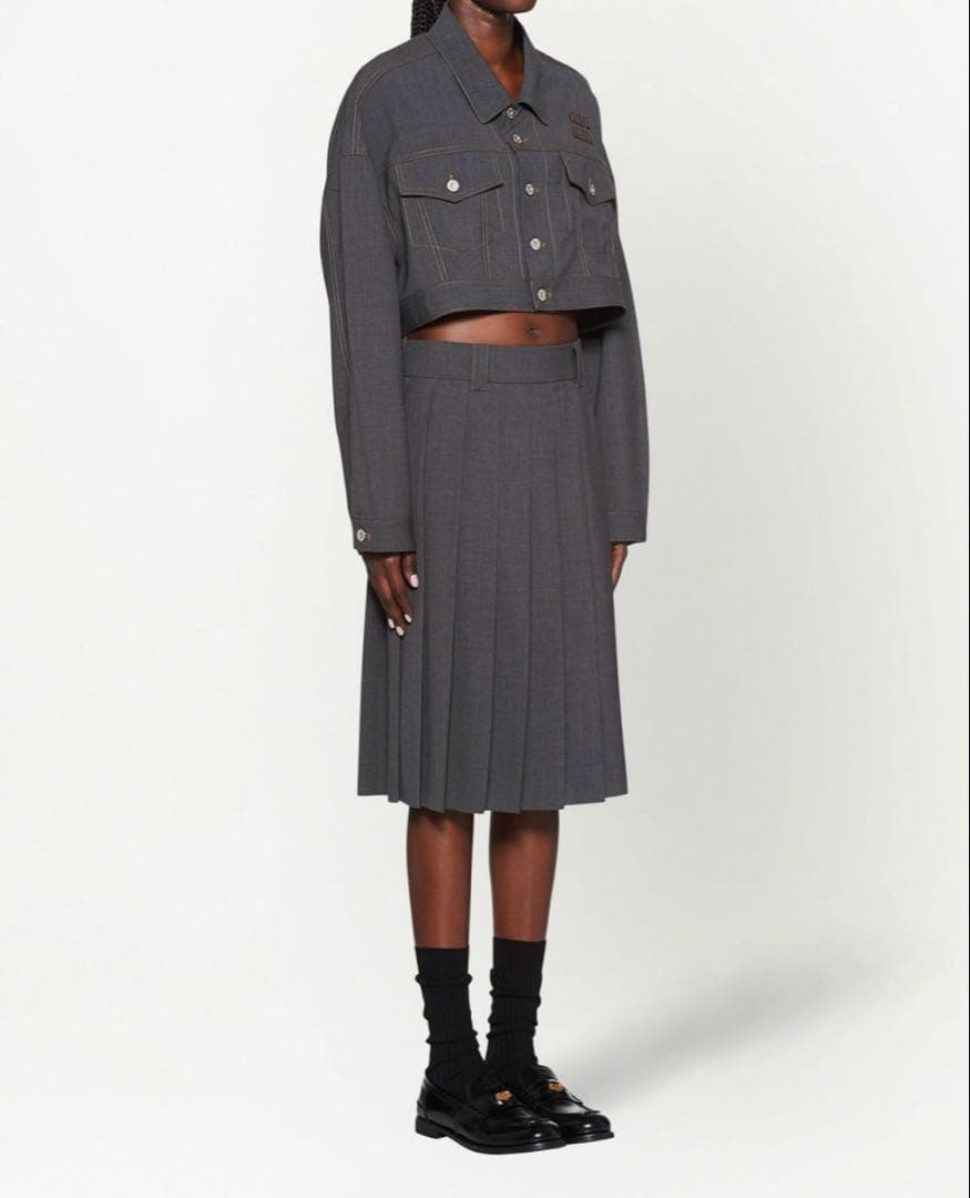 MIUMIU ミュウミュウ プリーツスカート