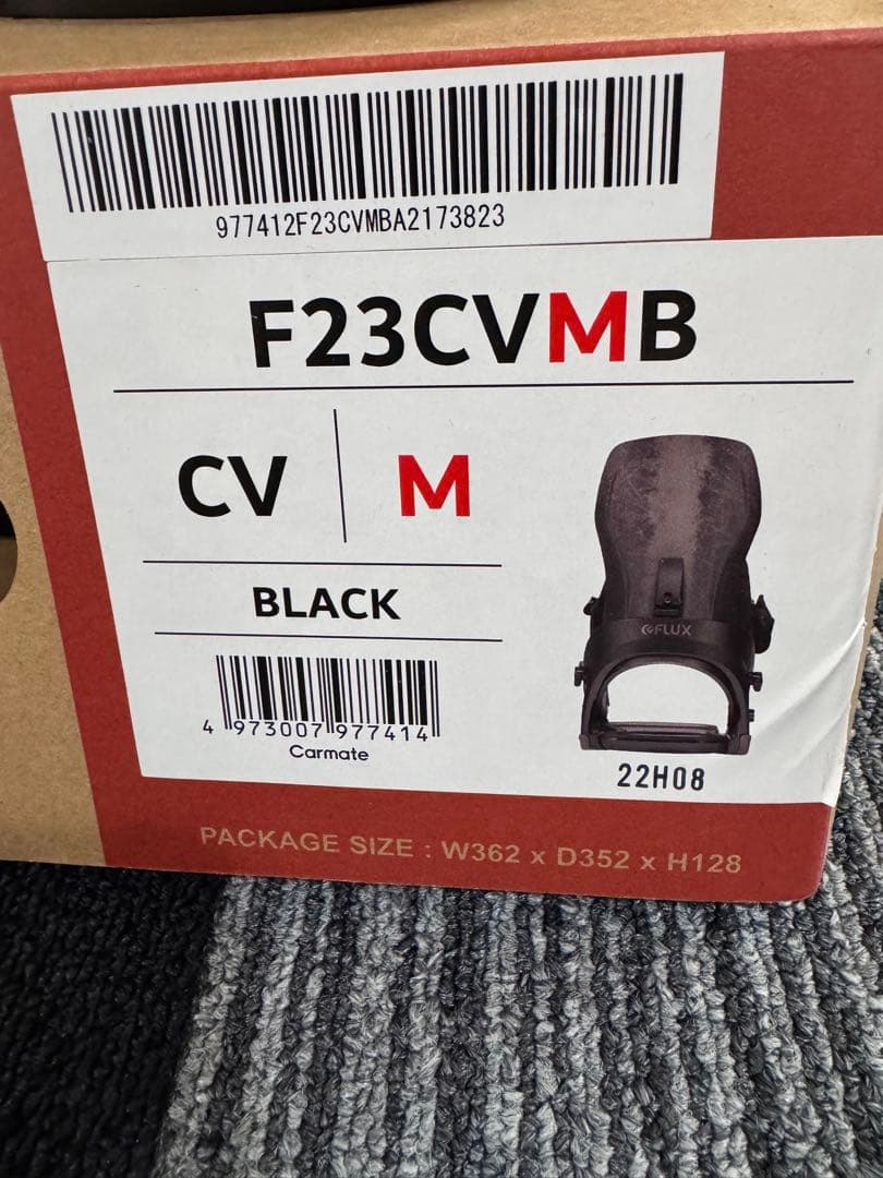 FLUX F23CVMB ビンディング M ブラック　スノーボード