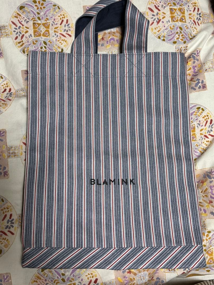 BLAM INK ストライプトートバッグ