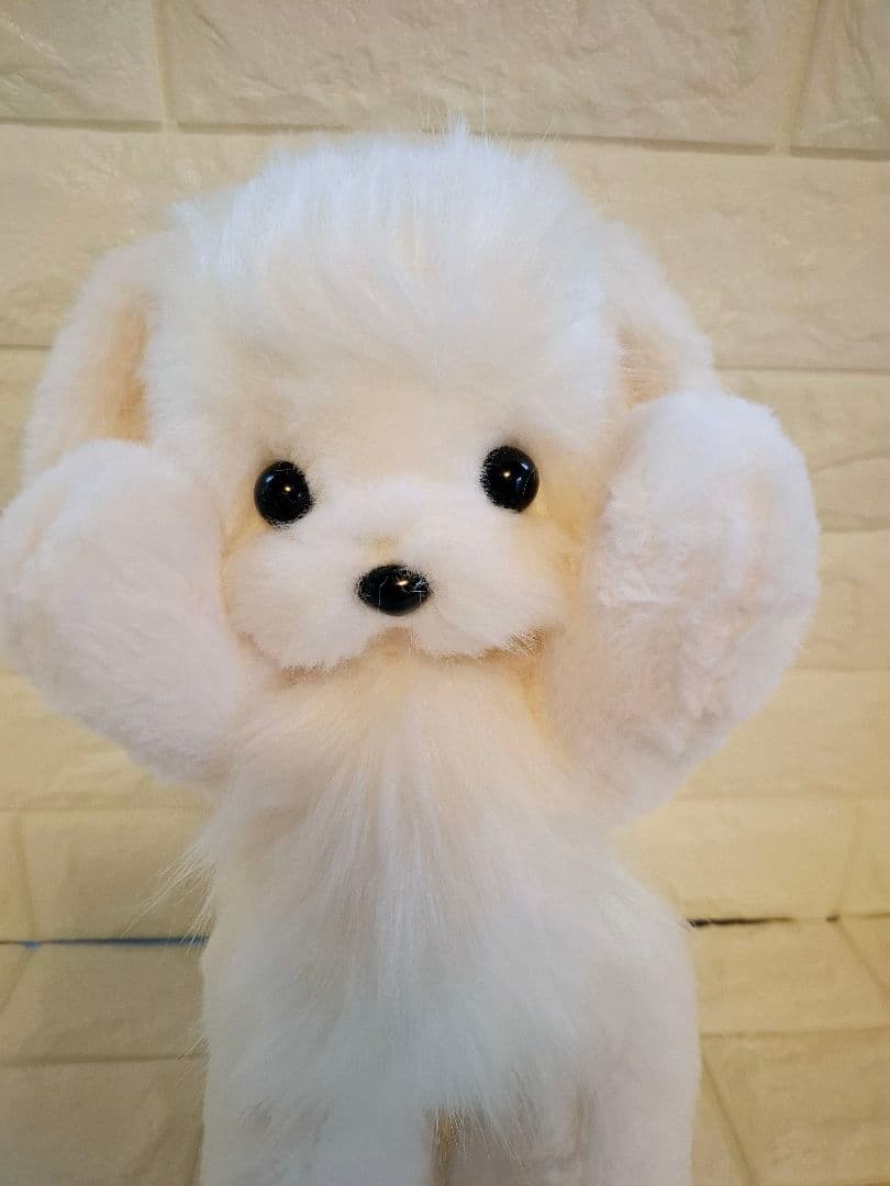 20.ぬいぐるみ、犬、テディマルチーズ、ハンドメイド、オリジナル、特大、フワフワ