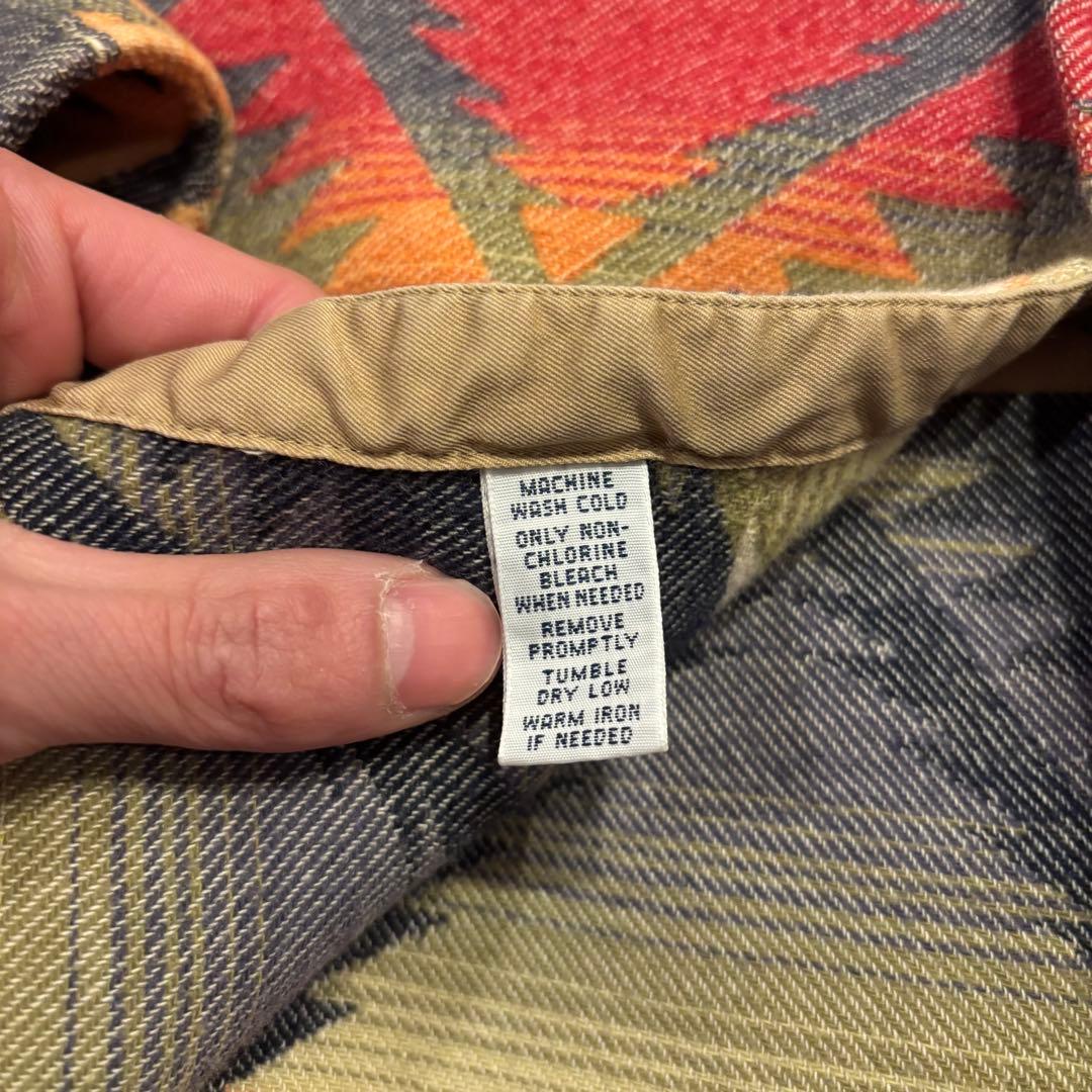 【希少】ラルフローレン ネイティブ柄 ネルシャツ XXL