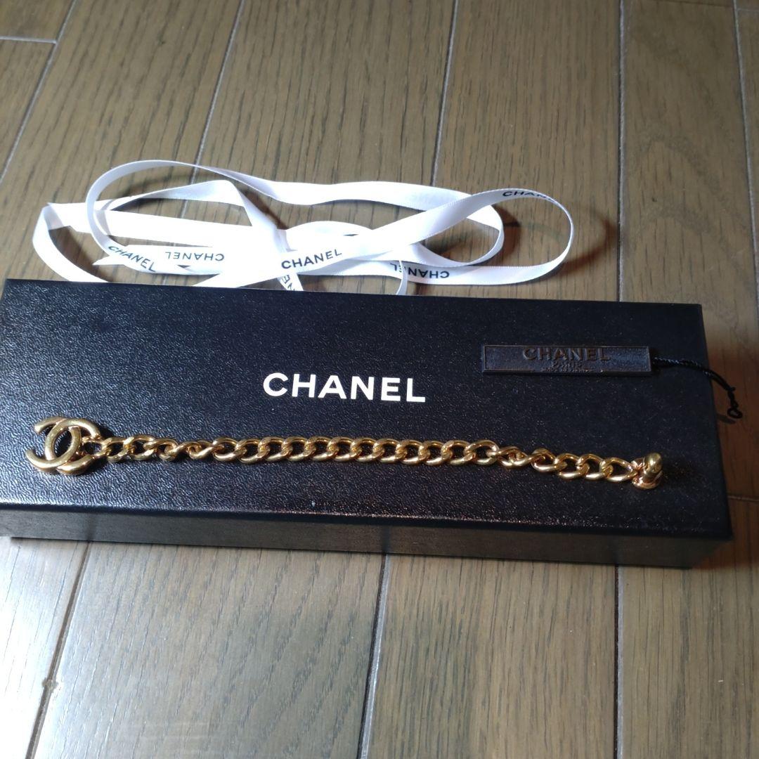 CHANEL ダブルCロゴ チェーンブレスレット