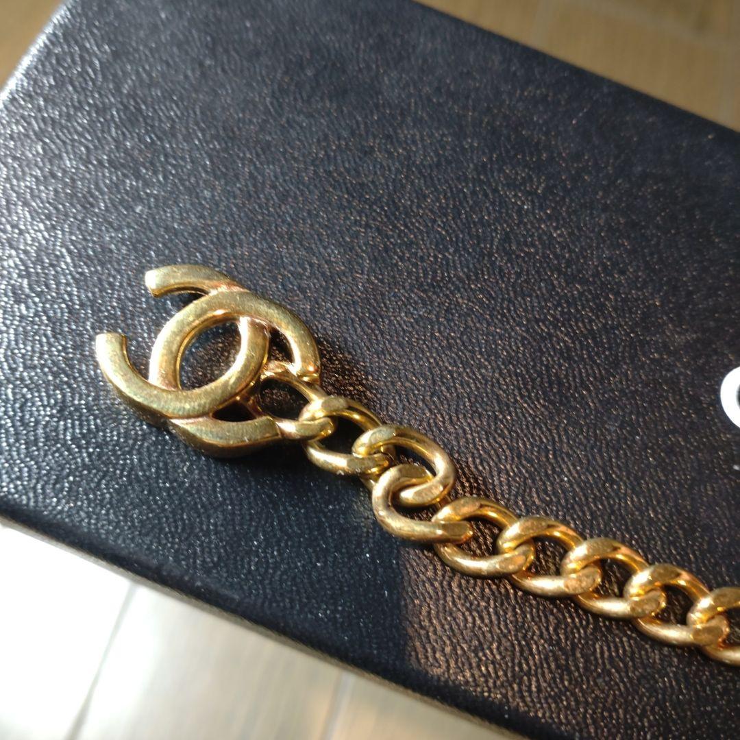 CHANEL ダブルCロゴ チェーンブレスレット