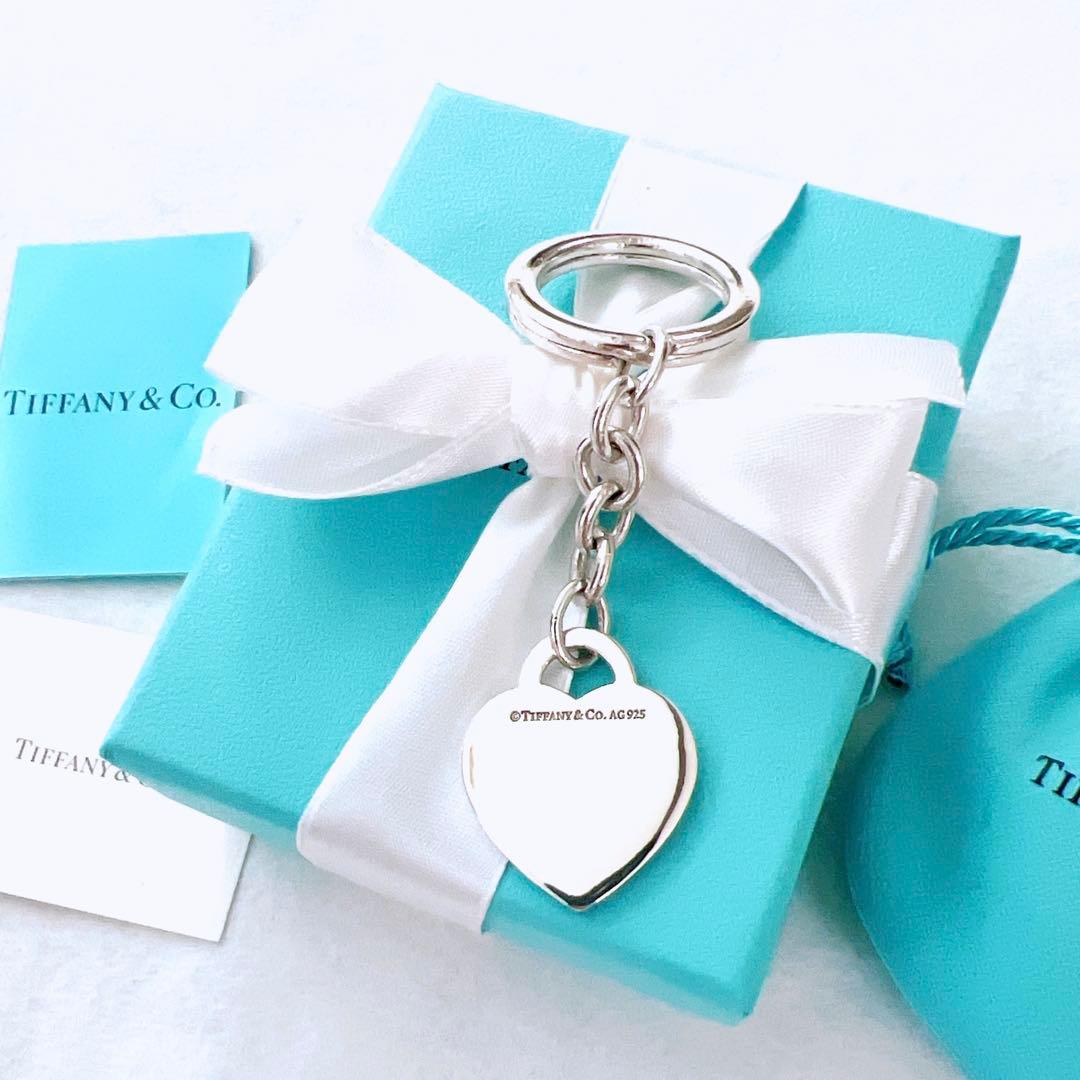 美品✨ティファニー キーホルダーリングリターントゥハートタグスプラッシュブルー