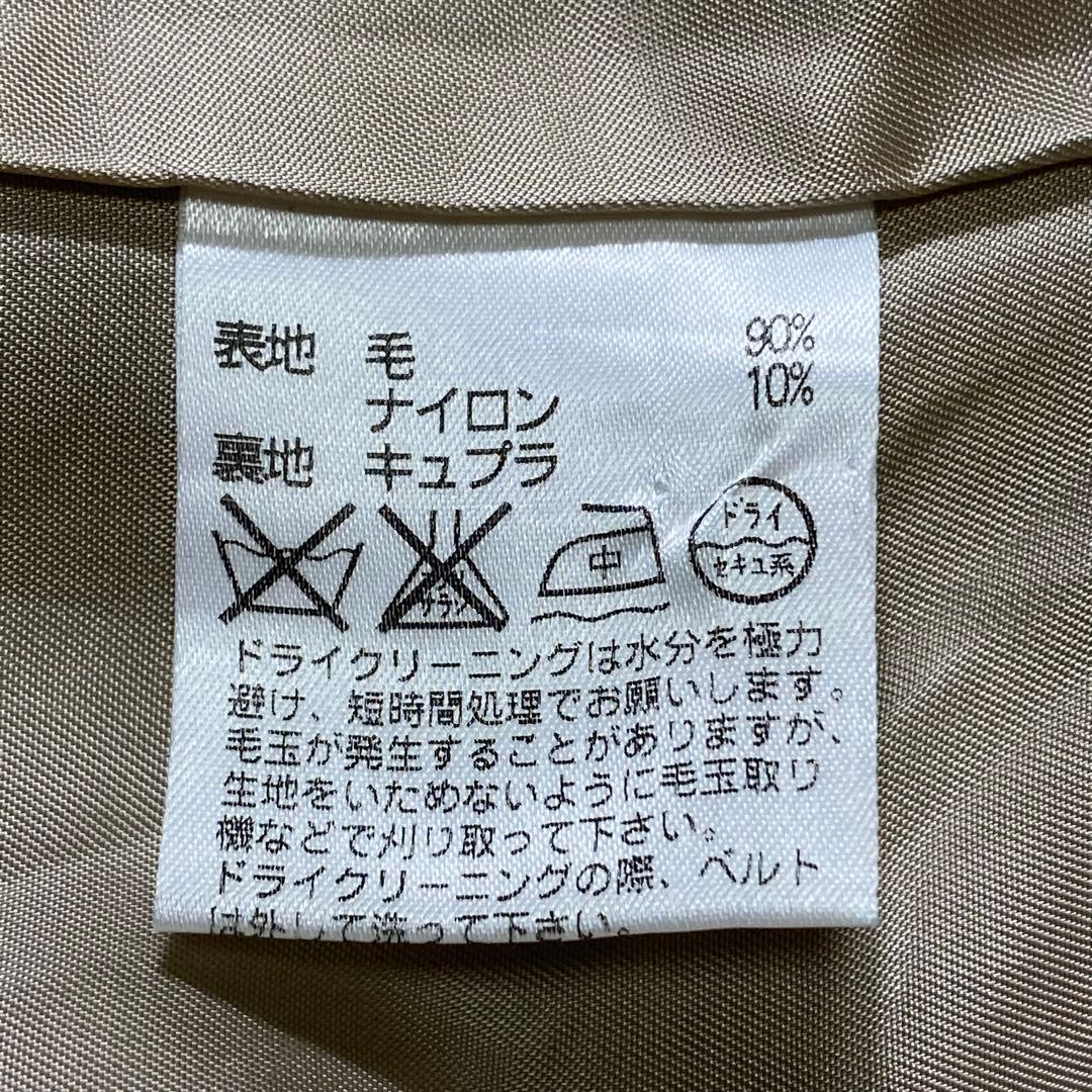 Aquascutum アクアスキュータム ウール トレンチコート チェック 7F