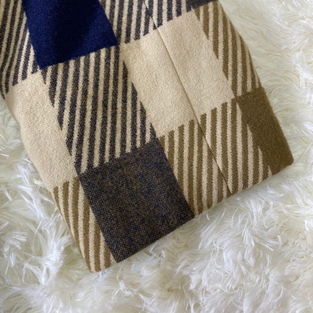 Aquascutum アクアスキュータム ウール トレンチコート チェック 7F