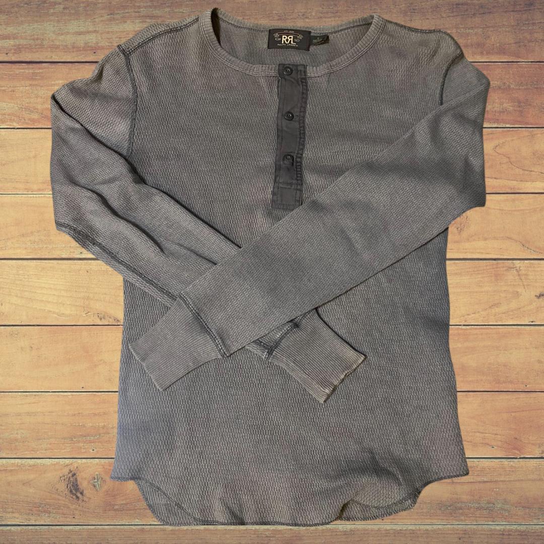 【希少】RRL Ralph Lauren ワッフル ニット サーマル ヘンリー