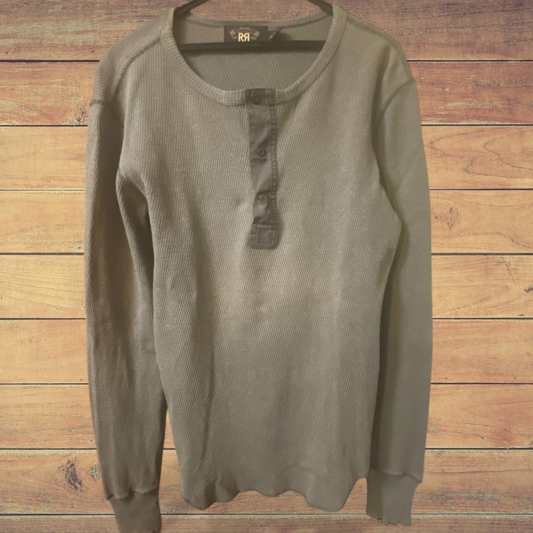 【希少】RRL Ralph Lauren ワッフル ニット サーマル ヘンリー