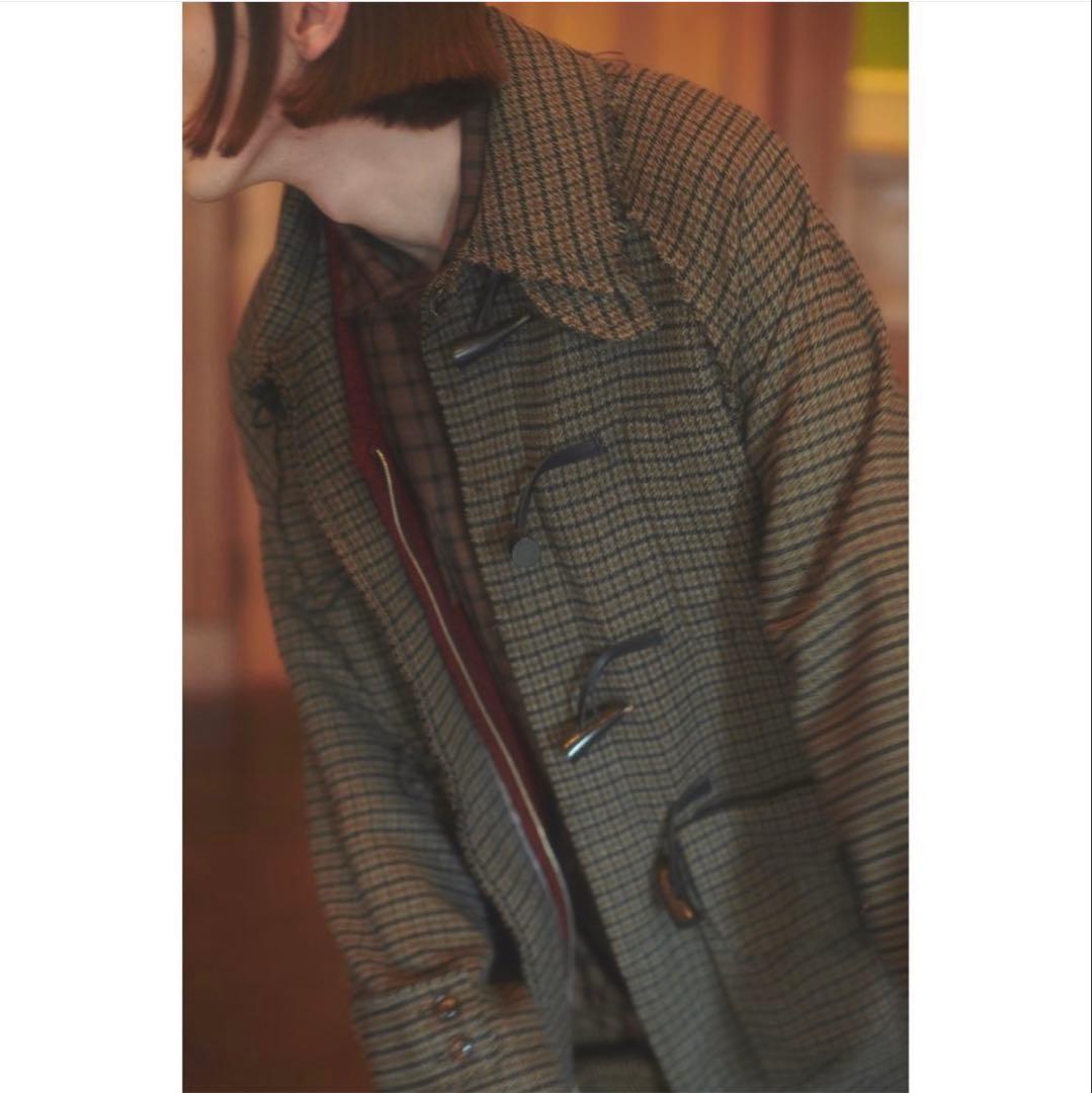 よき様　チェック柄 ダッフルコート オーバーサイズ