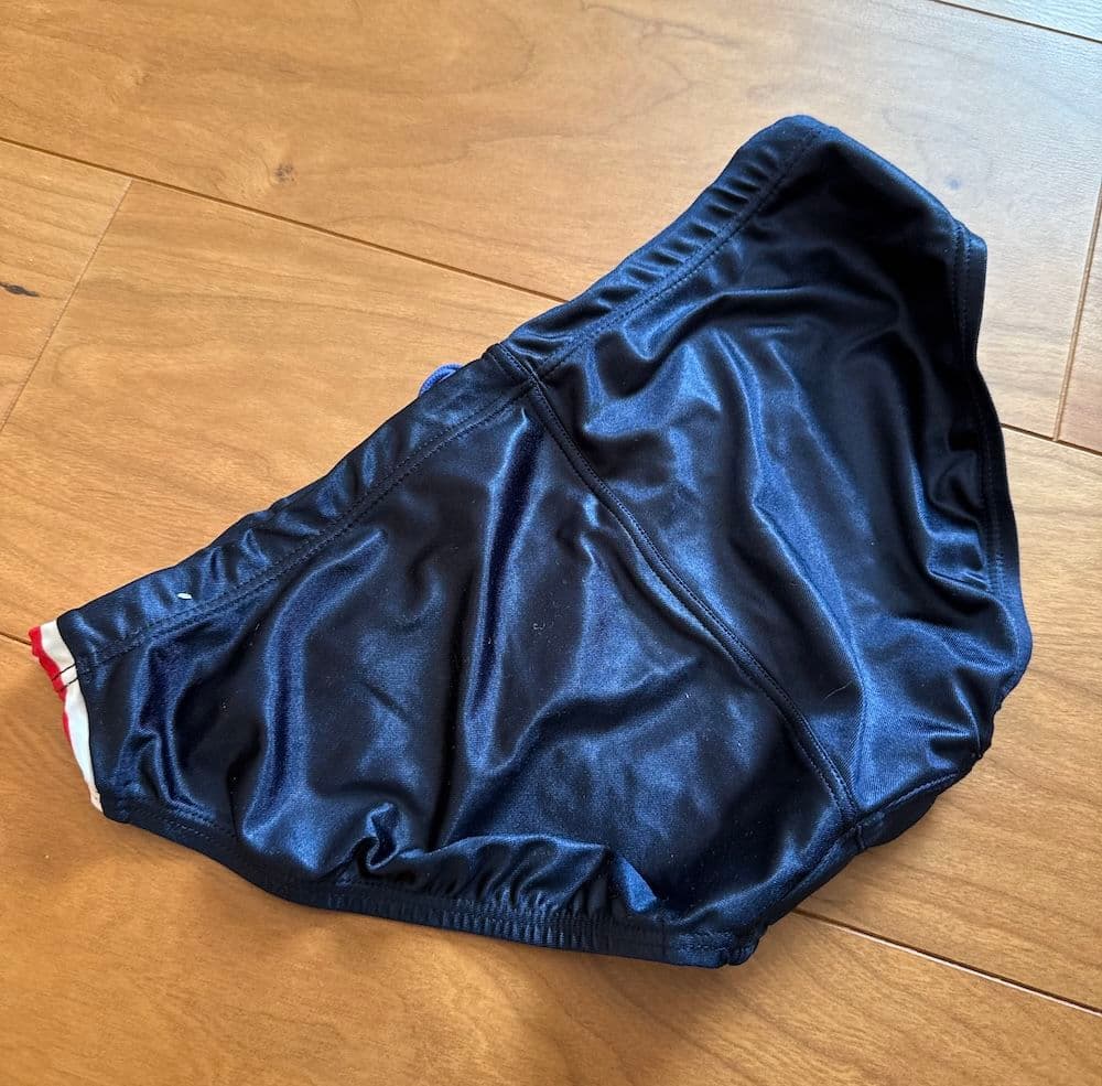 【レア】arena NUX ニュークス ネイビー×レッド 光沢 Lサイズ 競パン