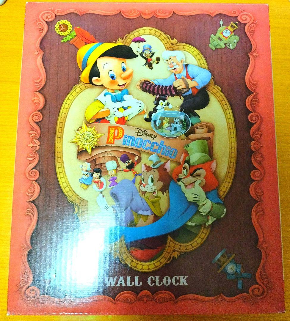 ディズニー　ピノキオ　80周年アニバーサリーグッズ　掛け時計