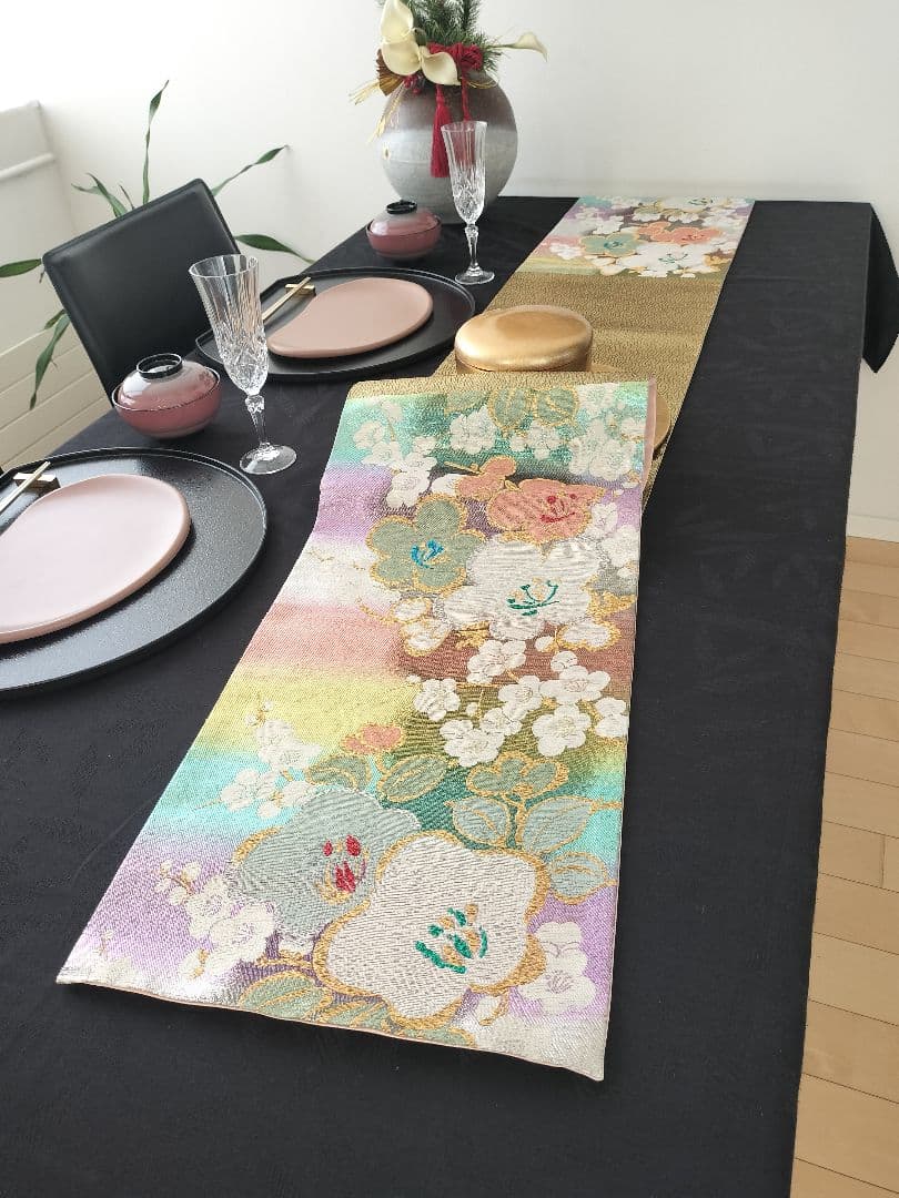 A962★逸品‼️春♡‼️ひな祭り‼️テーブルランナー2m16cm