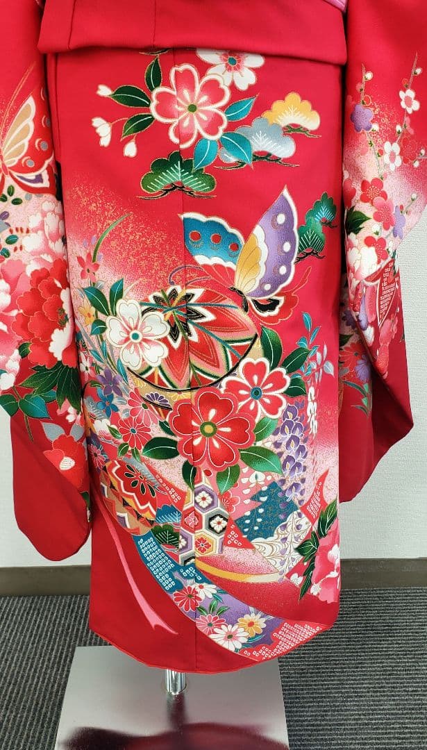 七五三　7歳　120cm　ポリエステル　つくり帯