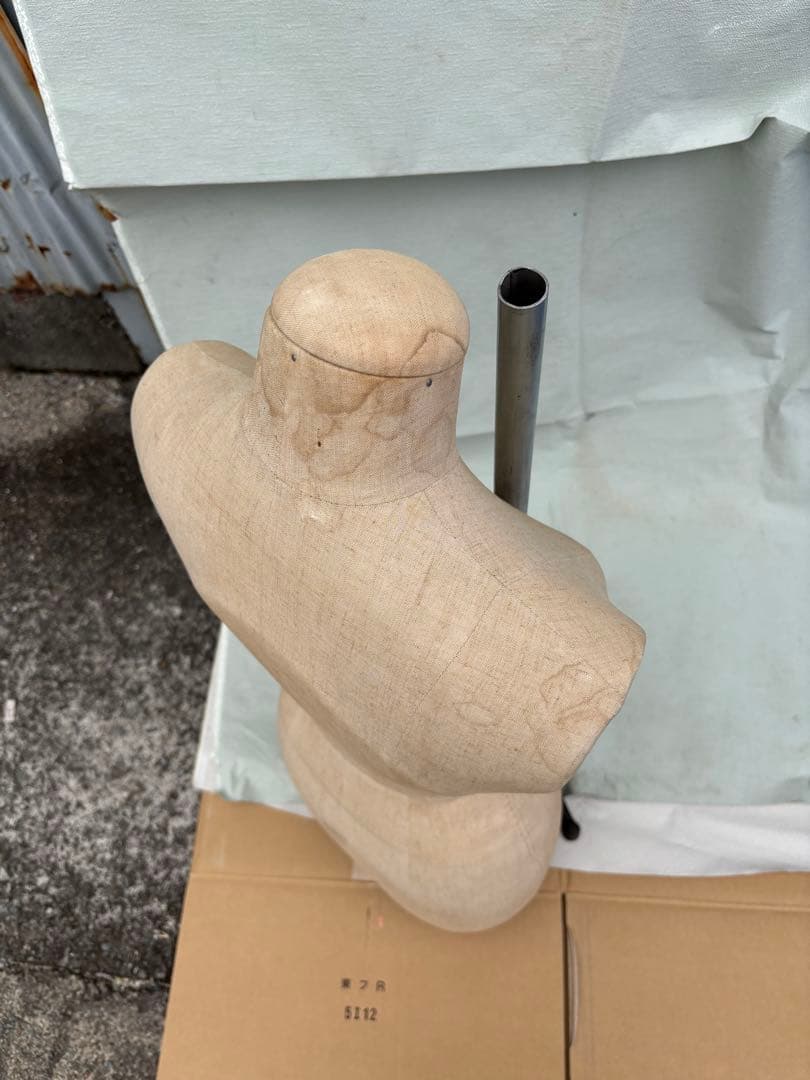 和装トルソー　べージュ着付けマネキン 和装ボディ女性用 　金属スタンド付き