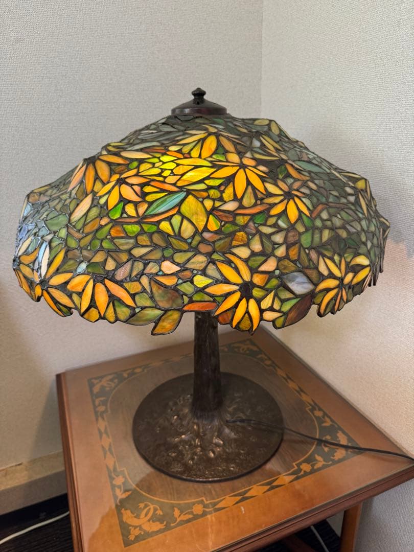 引取限定　アンティーク　ステンドランプ