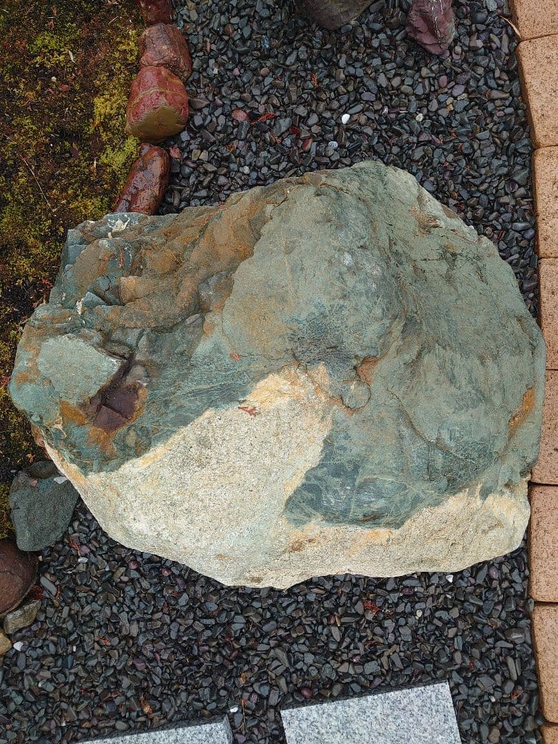 京都産 青石 350kg 庭石 天然石 自然石 鑑賞石
