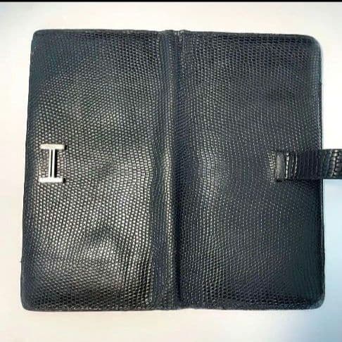 HERMES エルメス 長財布 ベアン リザード