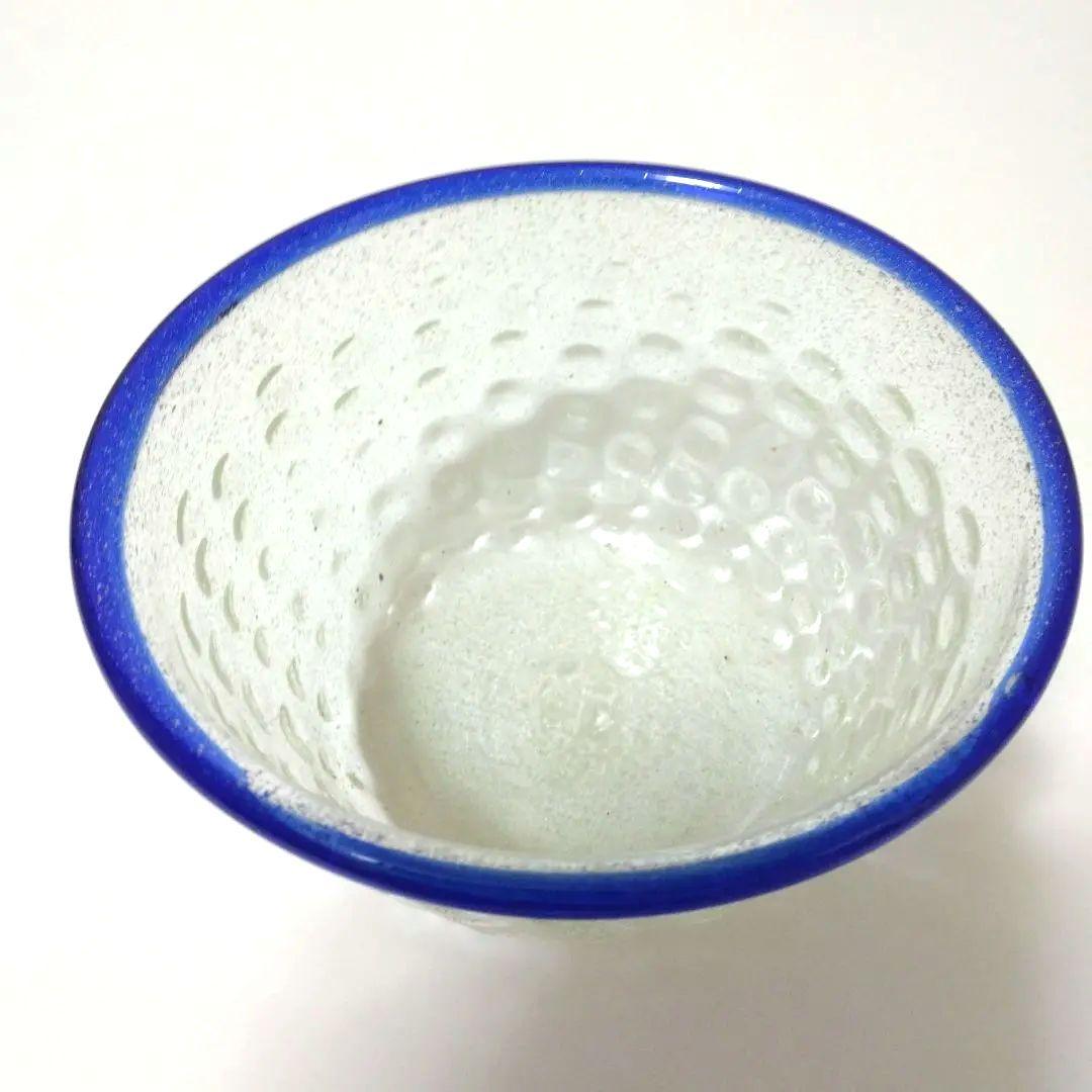 船木倭帆作　吹きガラス　深型サラダボウル