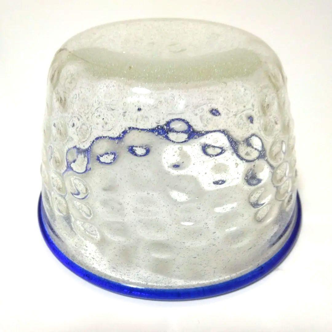 船木倭帆作　吹きガラス　深型サラダボウル