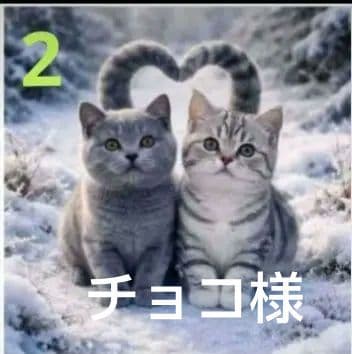 オーダーページ　4019 ハンカチ　ねこちゃん柄　再出品