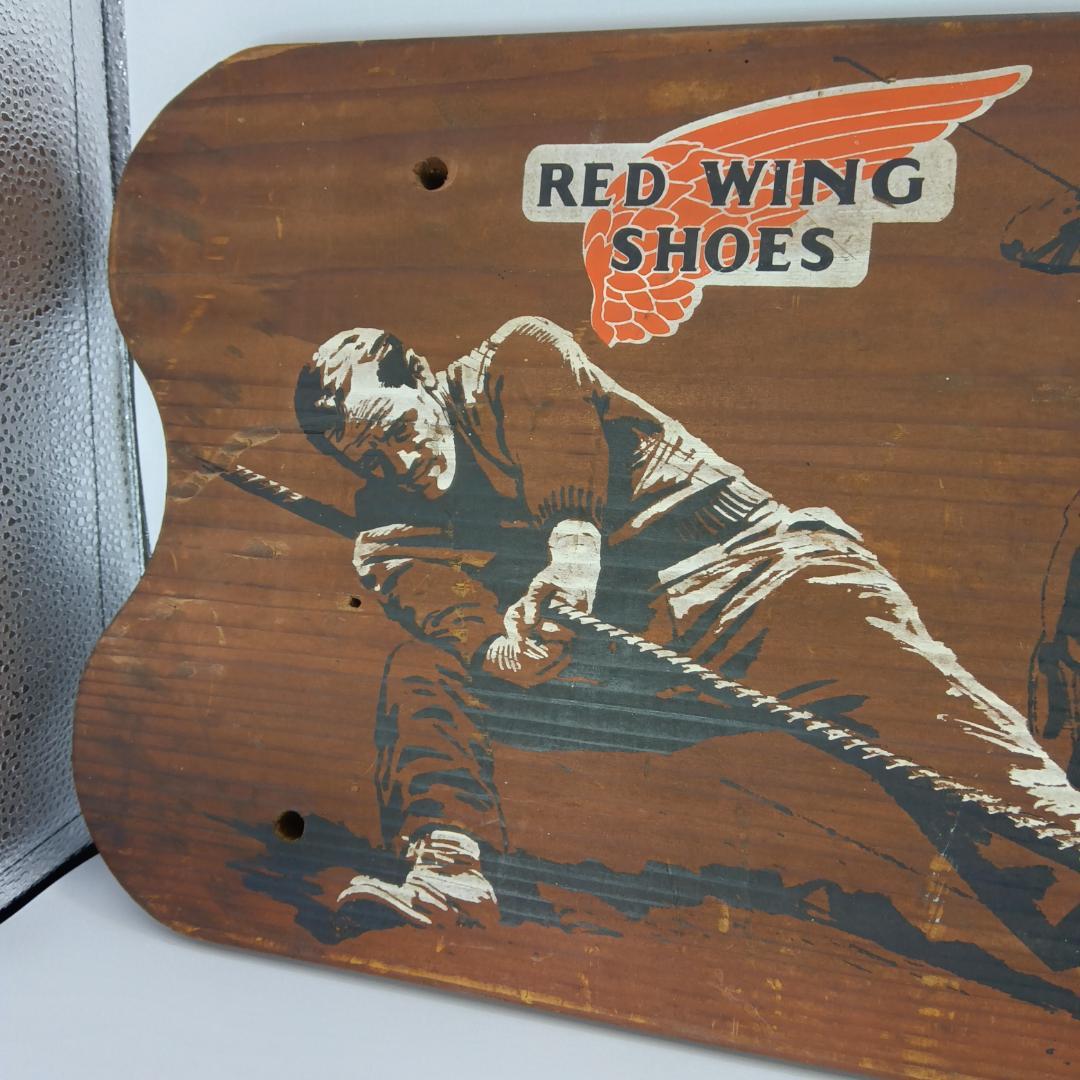 レッドウィングブーツ　看板　red wing　アドバタイジング　ディスプレイ
