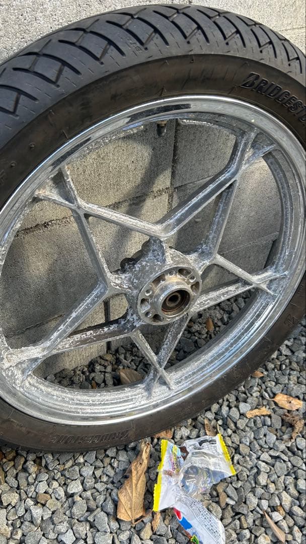 スズキ系ホイール gsx400f gs400 フロントリア