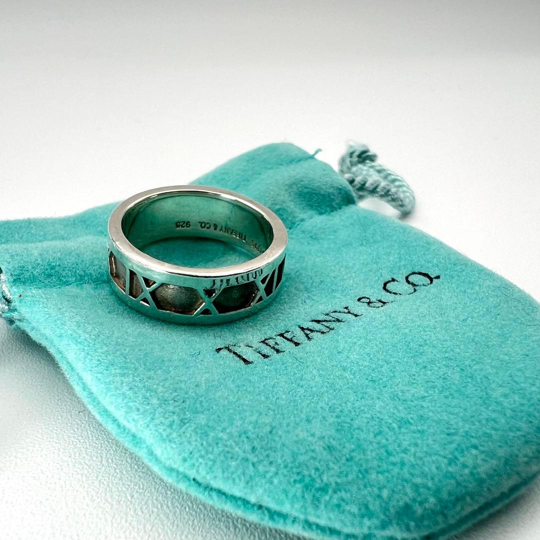 【美品】TIFFANY&Co. ティファニー アトラス リング 1995 平打ち