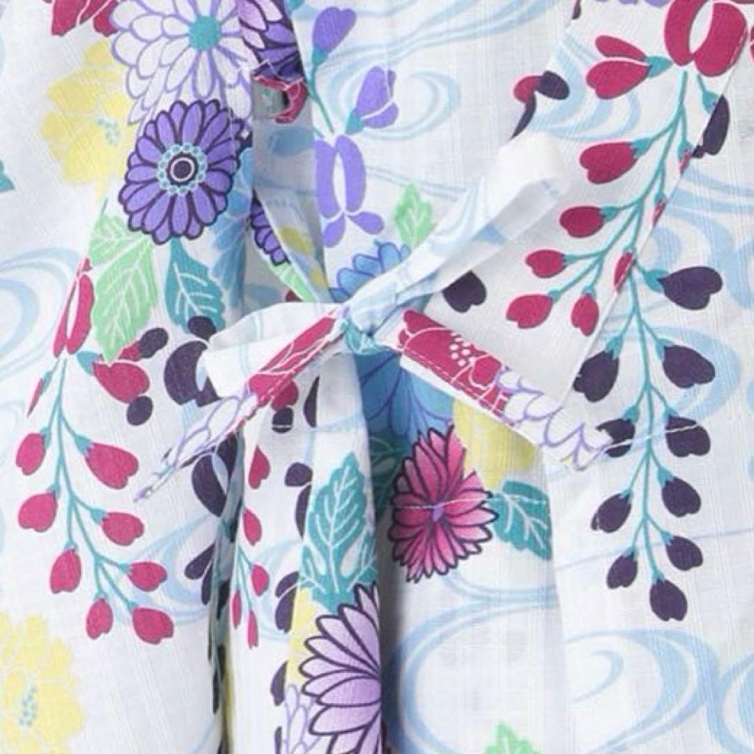 アナスイミニ　レトロ花柄浴衣　150